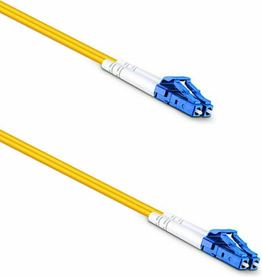 De Tech Fiber Optic Cable LC-LC 3m Yellow 1pcs