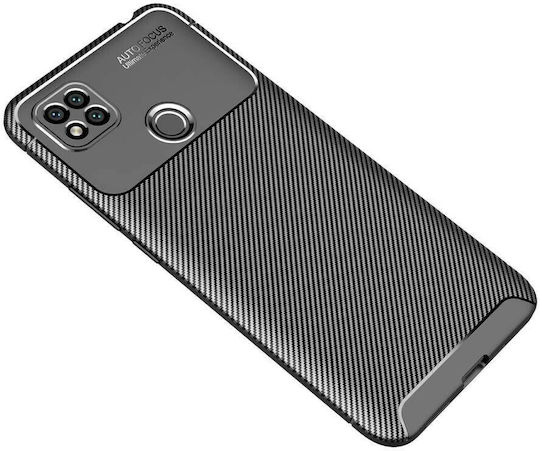 Ancus AutoFocus Carbon Fiber Back Cover Σιλικόνης Μαύρο (Redmi 9C)