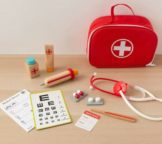 Kiokids Kids Medical Set Made of Wood for 12+ Years