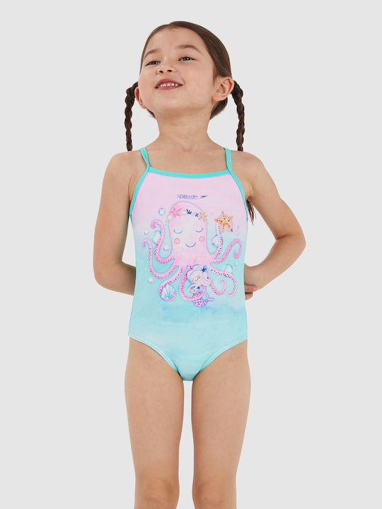 Speedo Детски Бански Една част Тюркоазен