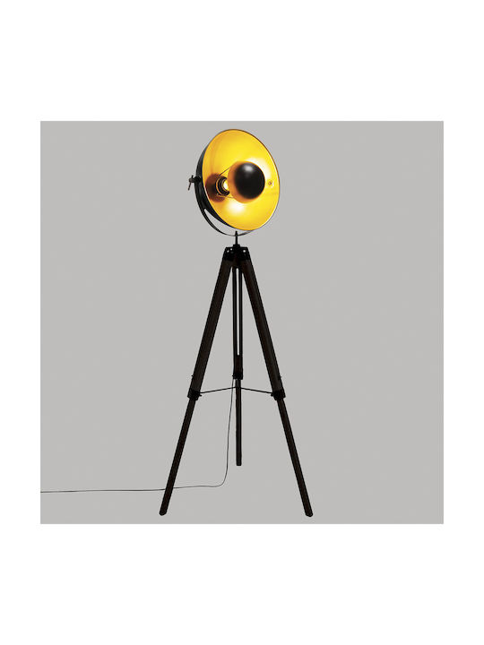 Atmosphera Lahti Vintage Floor Lamp H156.5xL65cm With Lamp Bulb Base E27 Black