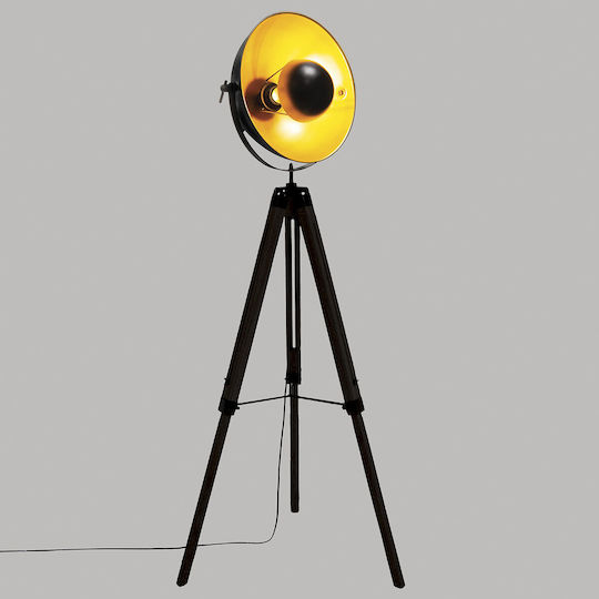 Atmosphera Lahti Vintage Floor Lamp H156.5xL65cm With Lamp Bulb Base E27 Black