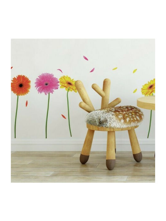 Decorative Sticker Wall Gerber Daisies 48pcs RoomMates Decor