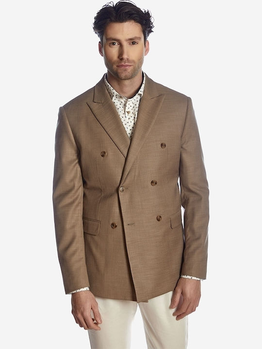 Men's Summer Suit Jacket Regular Fit Beige