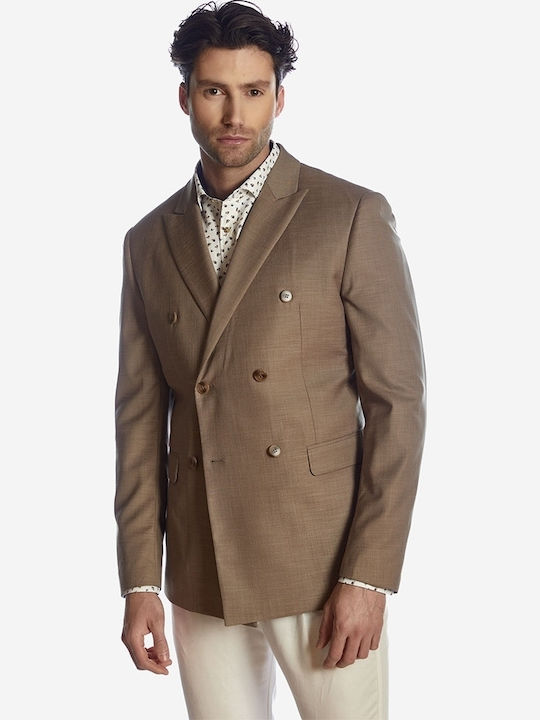 Men's Summer Suit Jacket Regular Fit Beige
