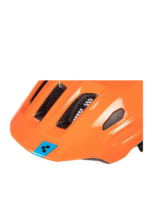 CUBE Linok Enduro X Actionteam Art Kids' Helmet for Mountain Bike Orange with MIPS Protection & LED Light