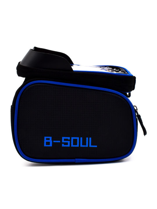 B-Soul Τσαντάκι Σκελετού Ποδηλάτου Τριπλό Μαύρο/Μπλε