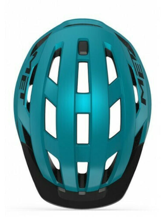 MET Allroad Fahrradhelm Berg / Straße Teal Blue Matt
