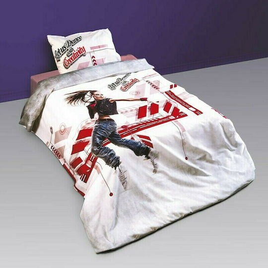 SB Home Sheet Set Single Cotton Hip Hop Red 160x260cm 3pcs