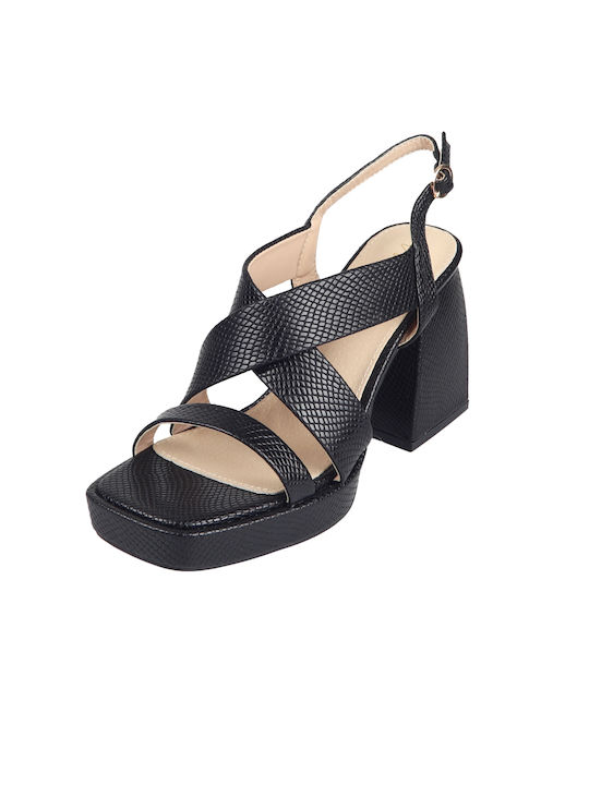 Envie Shoes Damen Sandalen in Schwarz Farbe