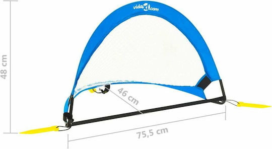 vidaXL Τέρμα Ποδοσφαίρου 75.5x46x48cm 1τμχ