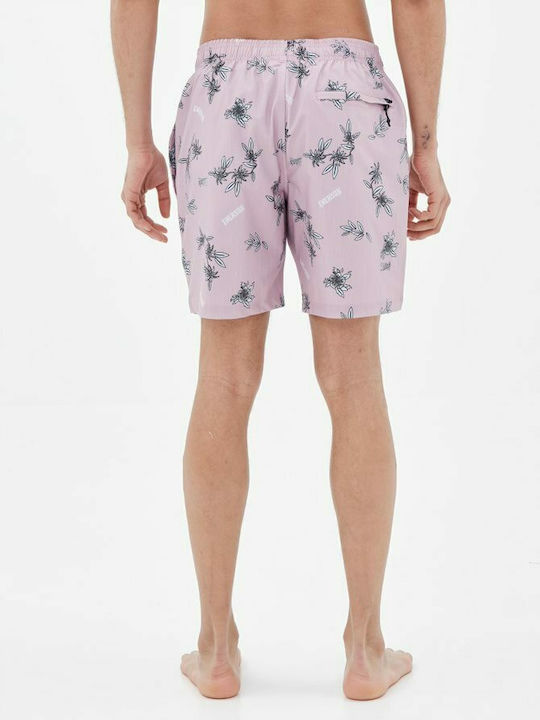 Men's Swimwear Shorts Pink With Patterns