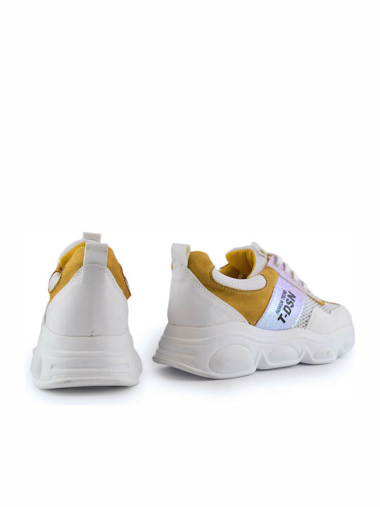 Γυναικεία Chunky Sneakers Λευκά