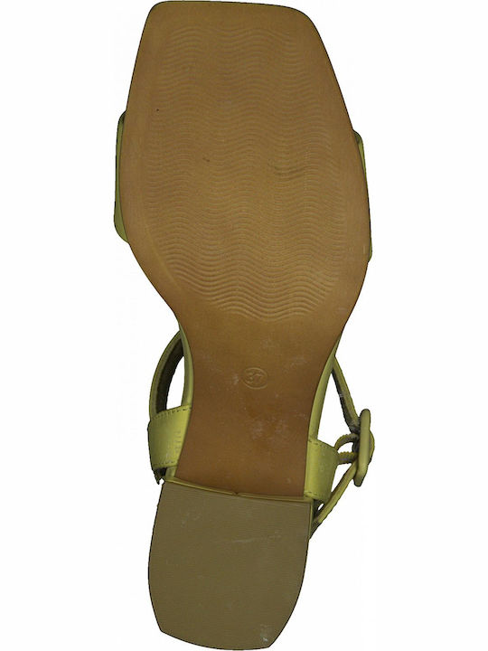 Leder Sandalen Lemon