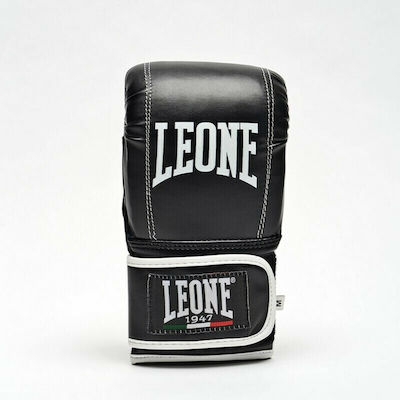 Leone Contact Boxhandschuhe aus Kunstleder für den Sandsack Schwarz
