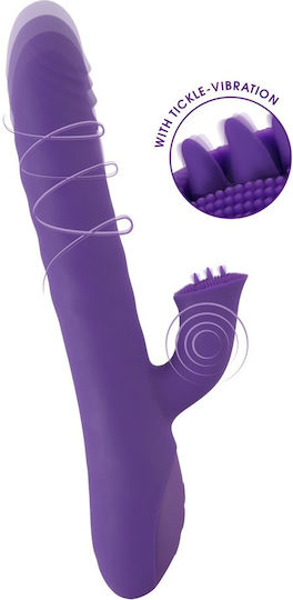 You2Toys Thrusting & Rotating rabbit vibrator Δονητής Rabbit 24.7cm Purple
