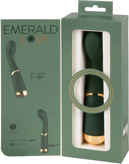 Emerald Love Luxurious G-Spot Vibe Emerald Love Вибратор G-Spot 19.5см Зелен