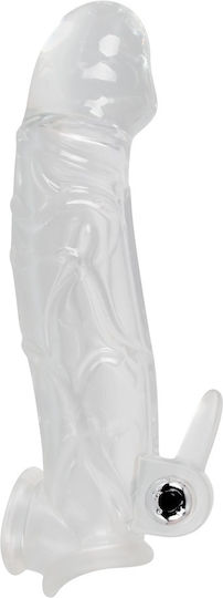 You2Toys Chrystal Skin Penis Sleeve Προέκταση Πέους με Δόνηση Διάφανη 23cm