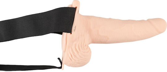 You2Toys Vibrating Strap-on Sleeve Harness with Dildo and Vibration in Black Color