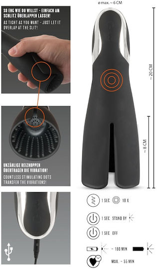 You2Toys Rebel Powerful Vibrating Masturbator Masturbator mit Vibration 05978990000 1Stück