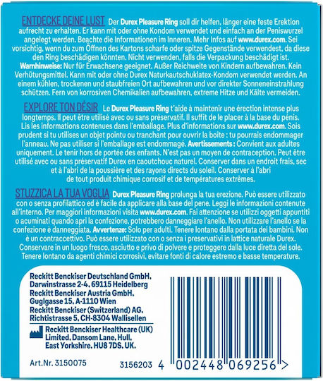 Durex Pleasure Ring Firmer For Longer