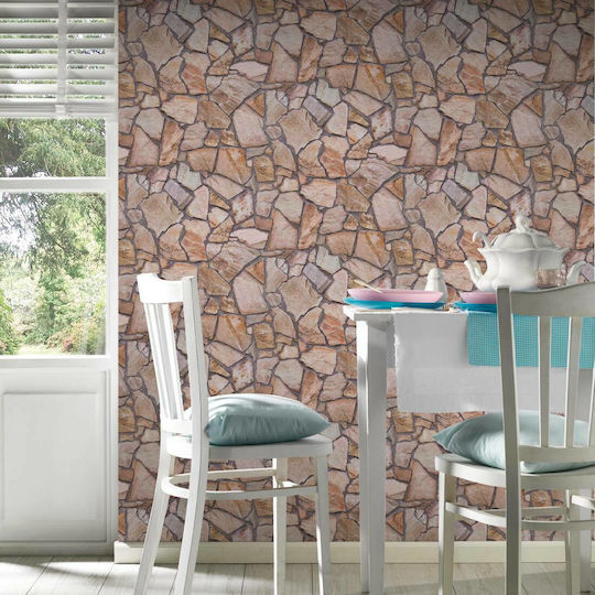 Tapete Wood Stone Vinyl Braun L1000xB53cm Waschbar 927316