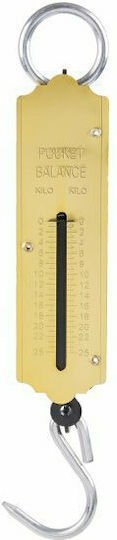 Mannesmann Pocket Balance Analog Professionelle Hängewaage mit einer Wiegekapazität von 25kg und einer Unterteilung von 1000gr