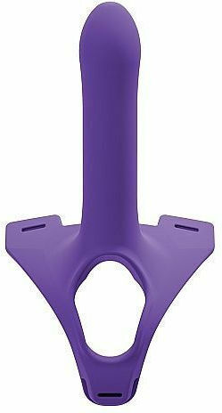 Perfect Fit Brand Zoro Strap On Gurtzeug mit Dildo 12.3cm in Lila Farbe