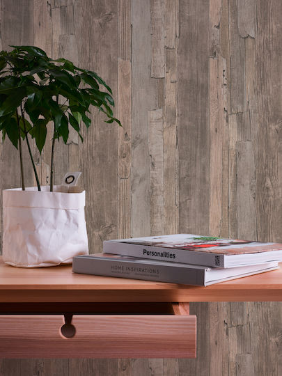 Tapet de Perete 1000x53cm Wood n Stone Maro