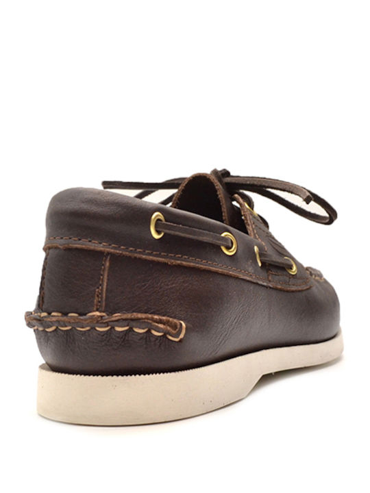 Dallas Δερμάτινα Ανδρικά Boat Shoes Coffee