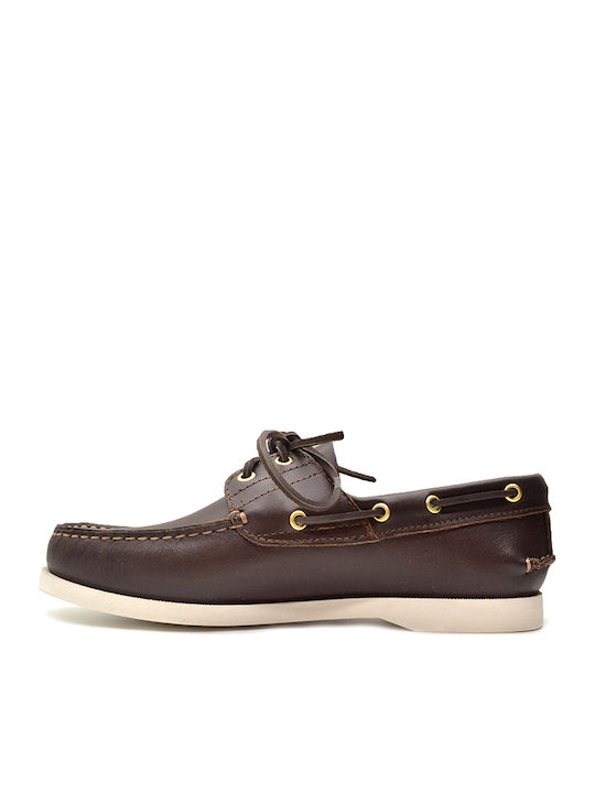 Dallas Δερμάτινα Ανδρικά Boat Shoes Coffee