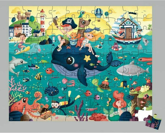 Puzzle pentru Copii Under The Sea pentru 5++ Ani 100buc Eureka