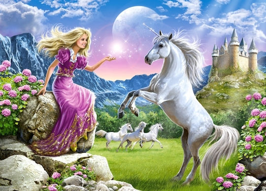 Kids Puzzle My Friend Unicorn for 7+ years+ Years 180pcs Castorland