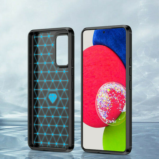 Hurtel Carbon Flexible Back Cover Σιλικόνης Μαύρο (Galaxy A53)
