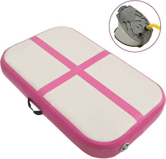 vidaXL AirTrack Матрак За Гимнастика Розов (100x60x20см)