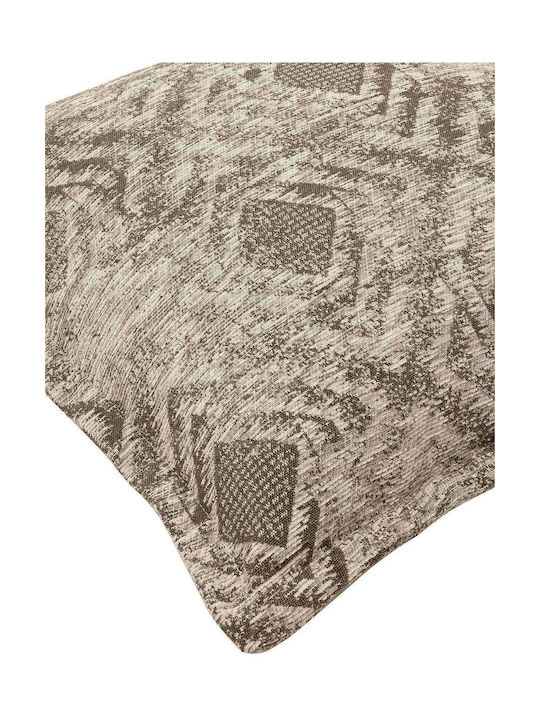Madi Μαξιλάρι Καναπέ Ziggurat Vison Μπεζ 45x45εκ.