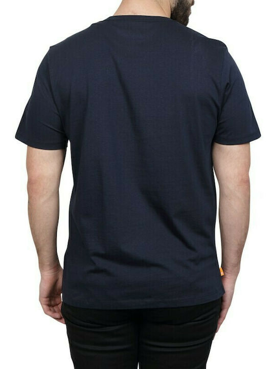 Timberland T-shirt Bărbătesc cu Mânecă Scurtă Albastru marin
