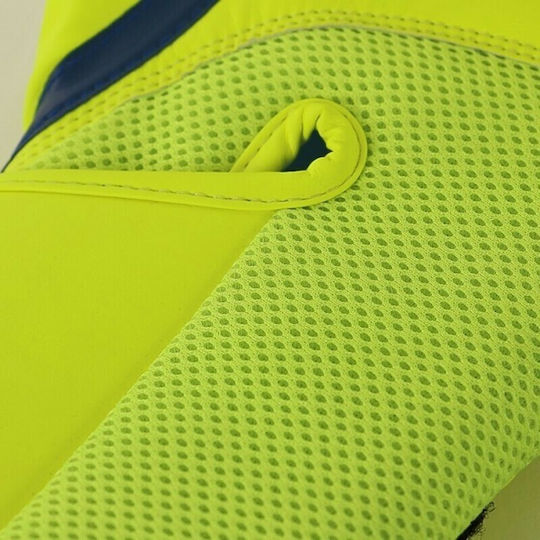 adidas Speed 2 Boxing Gloves made of Synthetic Leather for Match Neon Yellow/Blue