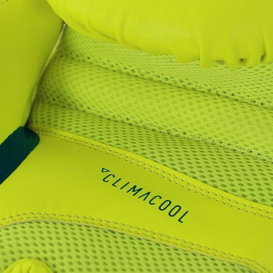 adidas Speed 2 Boxing Gloves made of Synthetic Leather for Match Neon Yellow/Blue