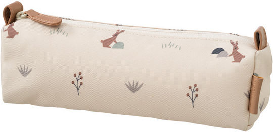 Fresk Pet Rabit Pencil Case Barrel with 1 Compartment Beige