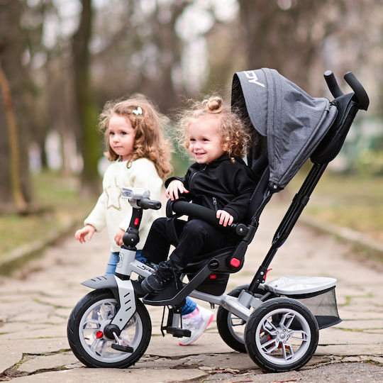 Lorelli Speedy Convertible Kids Tricycle with Parental Handle for 1-3 Years Black