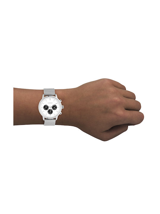 Oozoo Timepieces Watch with Silver Metal Bracelet