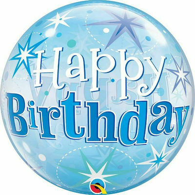 Balloon Foil Birthday-Celebration Round Blue 45cm