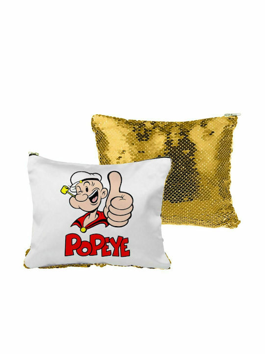 Popeye omul marinar, geantă cu paiete și paiete Gold