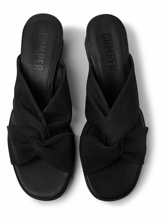 Casi Fabric Sandals Black