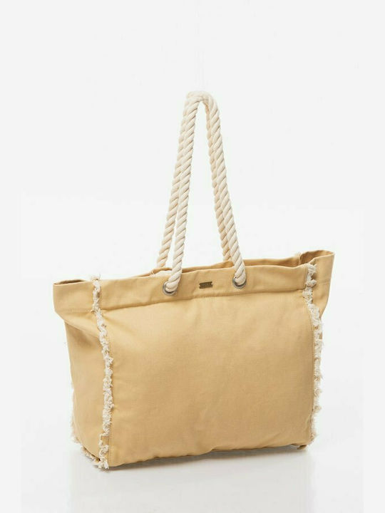 Roxy Chocolate Chip Beach Bag with Wallet Beige