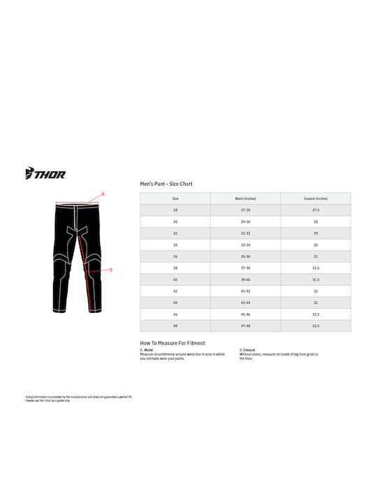 Thor Pulse HZRD Καλοκαιρινό Ανδρικό Παντελόνι Motocross Acid/Black