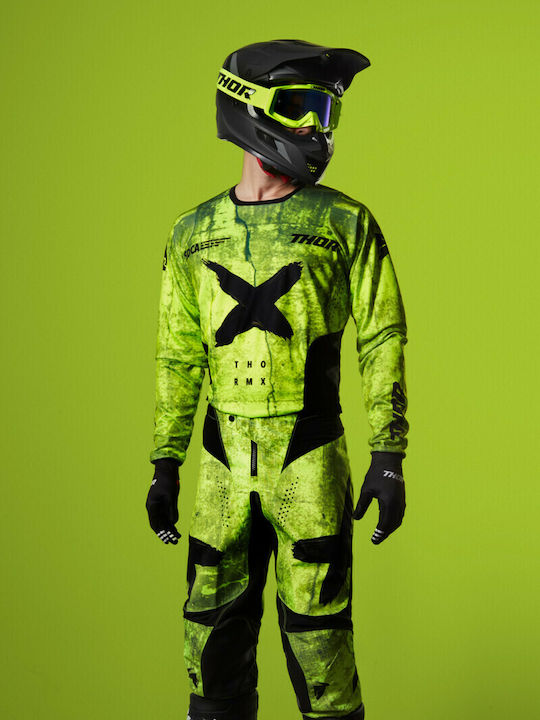 Thor Pulse HZRD Καλοκαιρινό Ανδρικό Παντελόνι Motocross Acid/Black