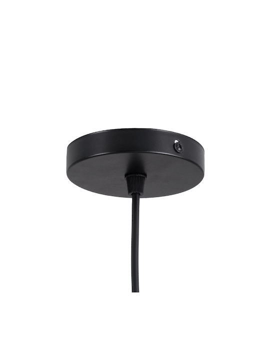 GloboStar Monroe Pendant Light Black Ball with Socket E27 40x21x49cm