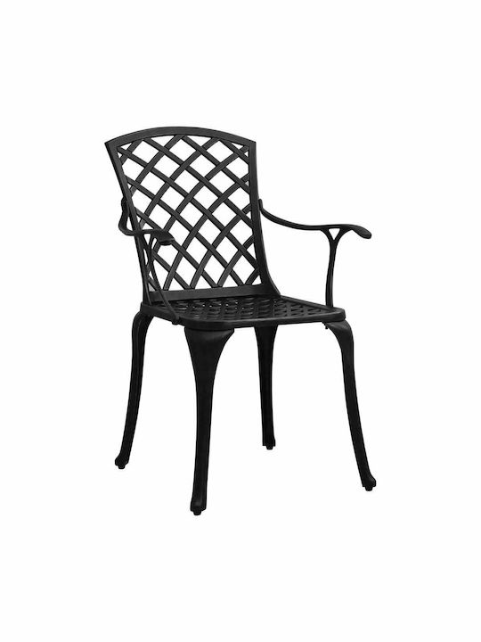 Dining Room Set for Small Outdoor Spaces 3 Pieces Black